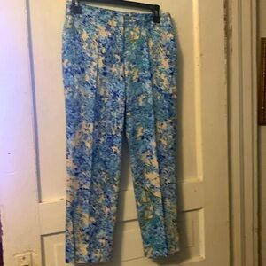 Talbot lightweight slacks. Multi-print.